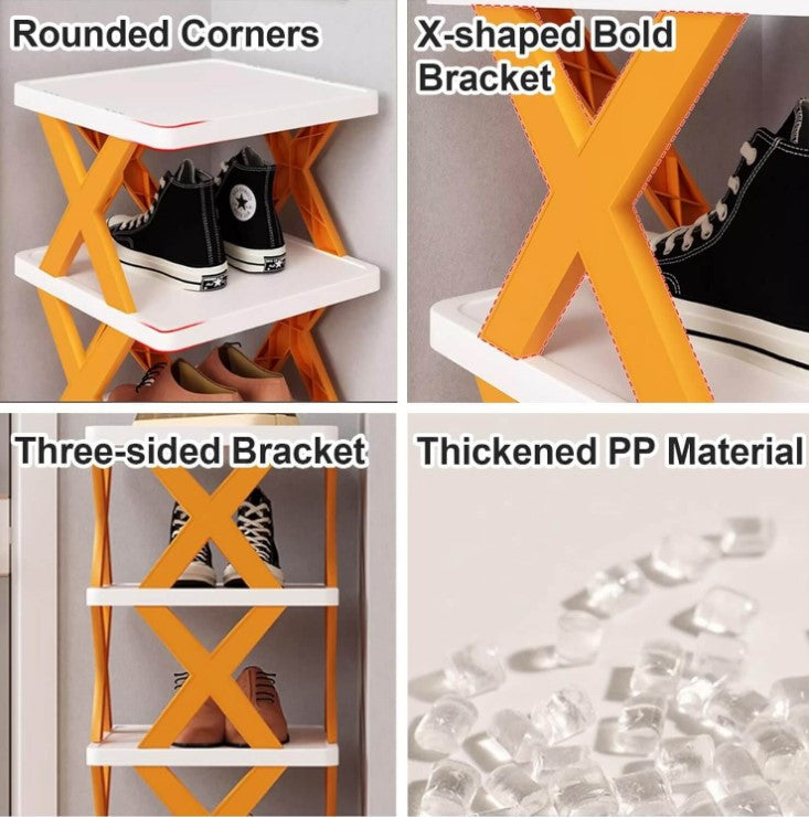 6 Tier Shoe Stackable Storage Rack Organizer_2